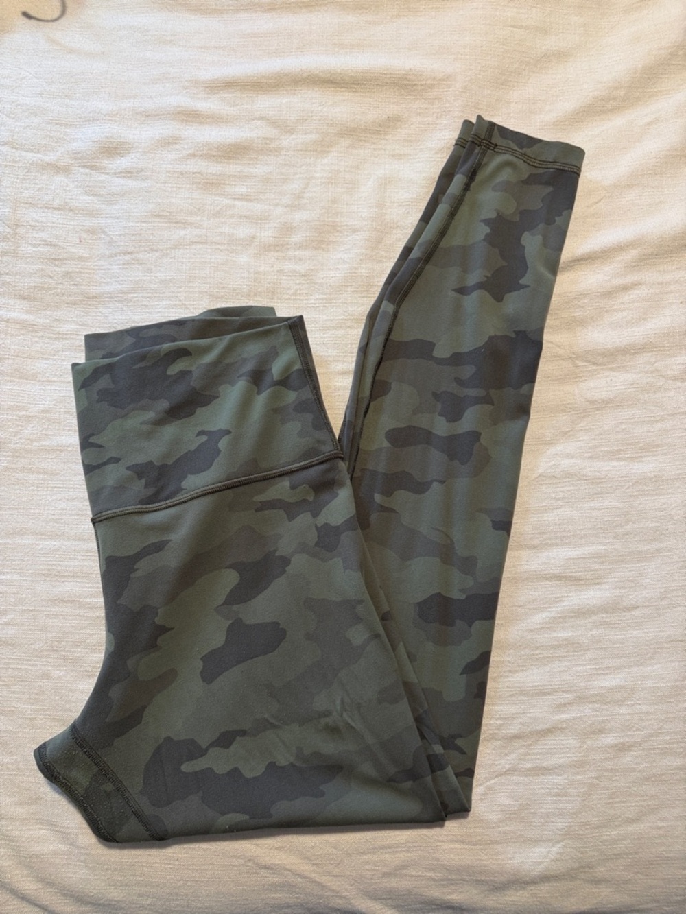lululemon athletica Olive Green Camo High-Waist Leggings